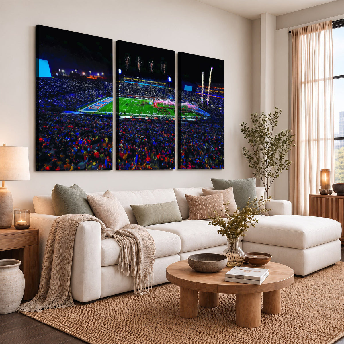 Ole Miss Rebels Vaught Hemingway Stadium Wall Art Canvas Print