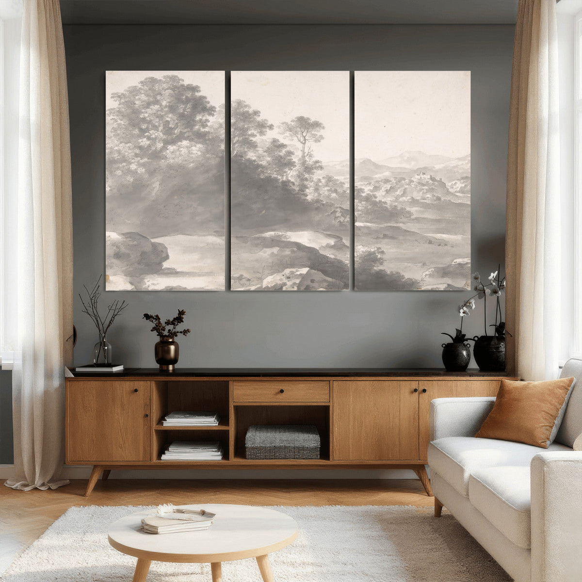 Van Poelenburch Landscape Canvas Wall Art | Dutch Golden Age