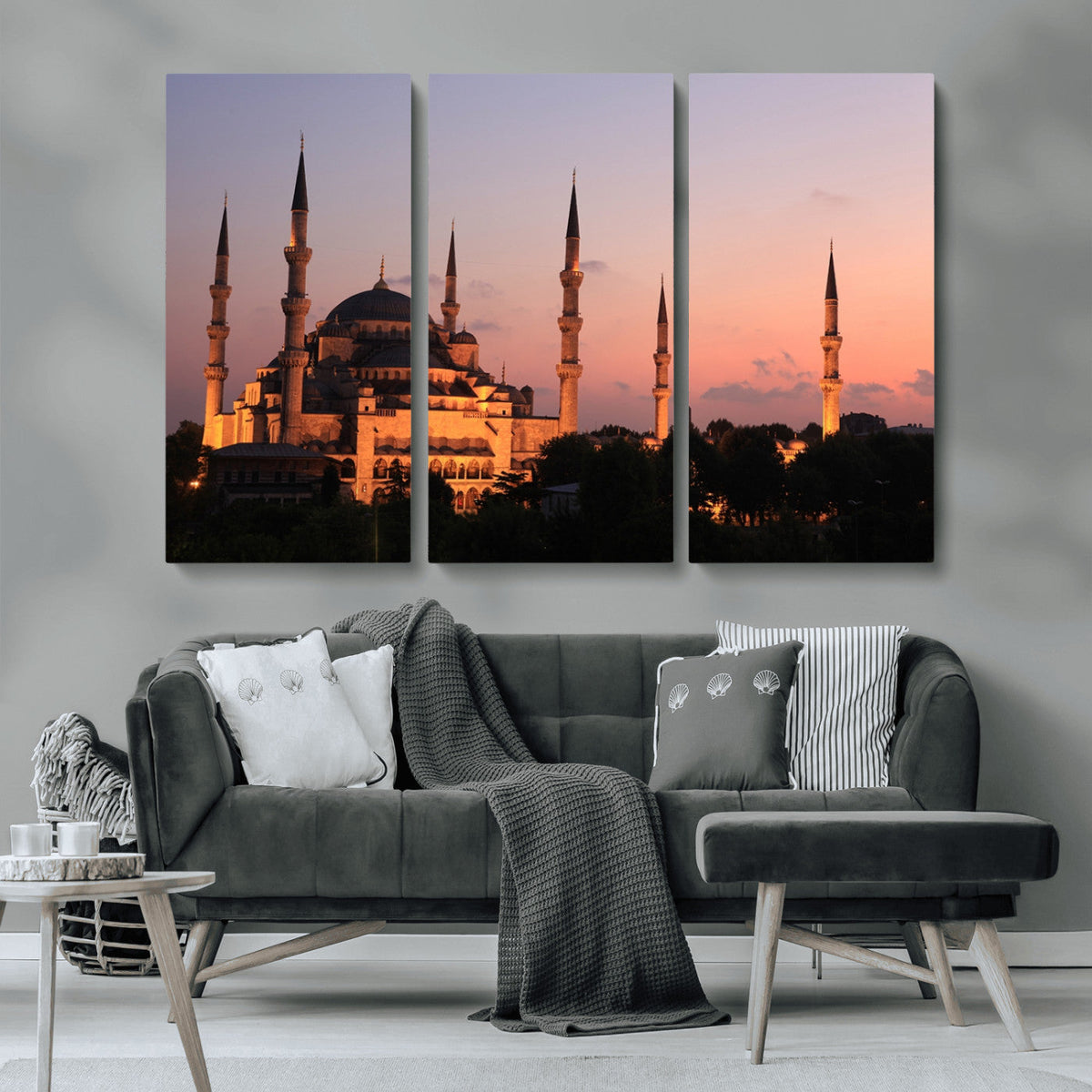 Wall Art Turkey Istanbul Skyline Canvas Print