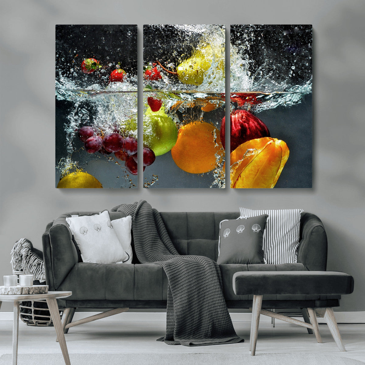 Kitchen Vegetables World Wall Art Canvas Print