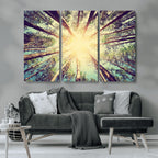 Tree and Sunshine Canvas Print