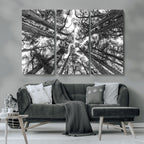 Trees Contemporary Art Canvas Print