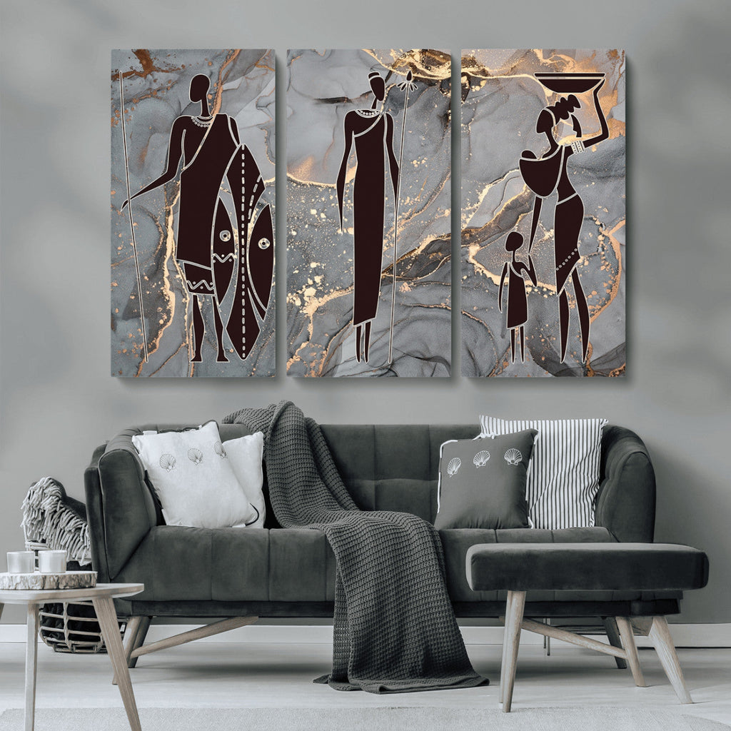 African American Wall Art | Elegant African Women Canvas Print