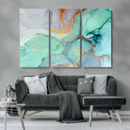 Colorful Marble Fluid Effect Canvas Wall Art Print