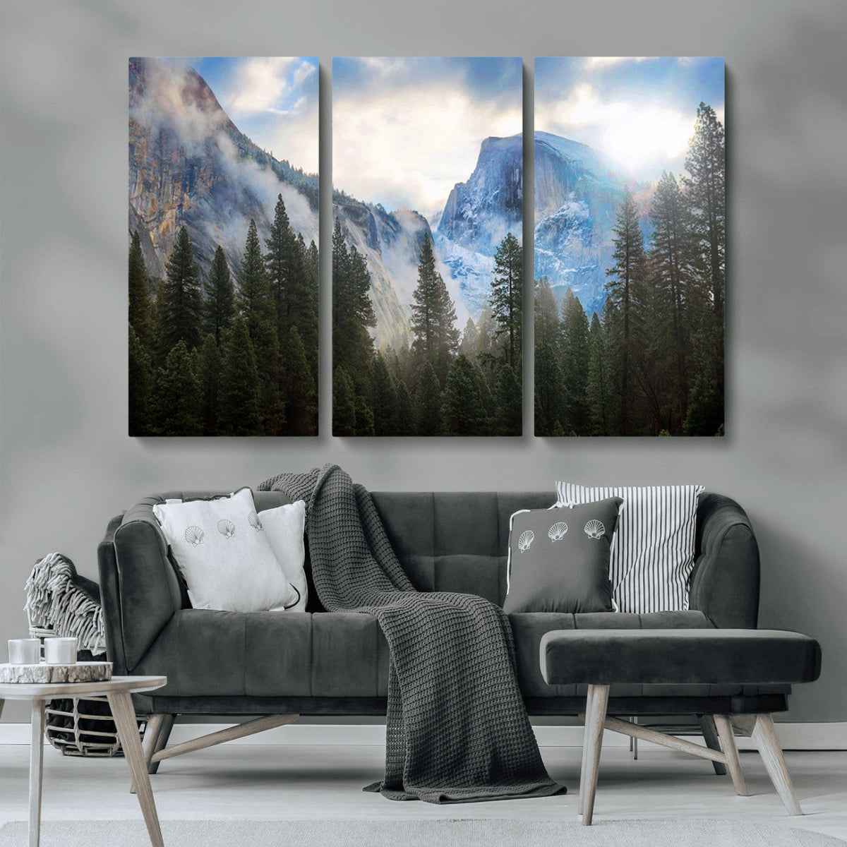 Half Dome Yosemite California Wall Art Canvas Print El Capitan