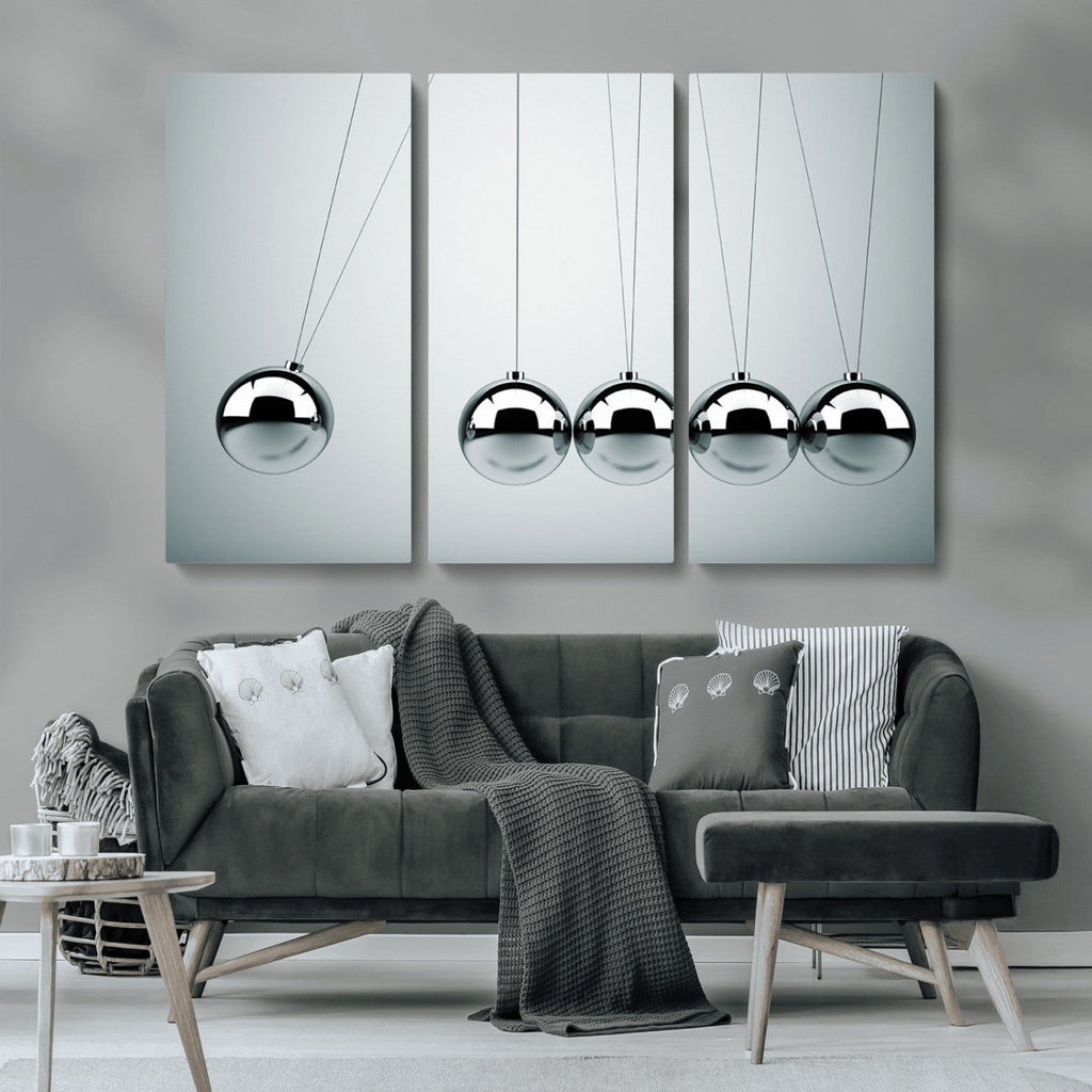 Newton's Cradle Wall Art Canvas Print | Framed Newton Cradle Wall Art