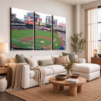 New York Mets Baseball Team Print, Citi Field Baseball Stadium Wall Art