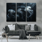 Jellyfish Wall Art Canvas Print, Elegant Wall Decor