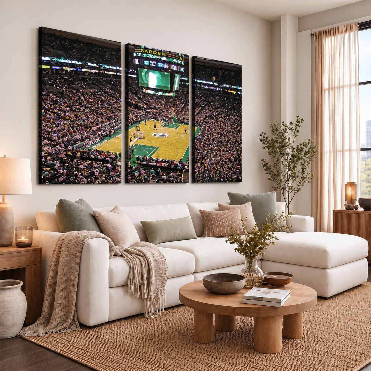 Celtics Game Versus The Timberwolves, Basketball Arena Wall Art
