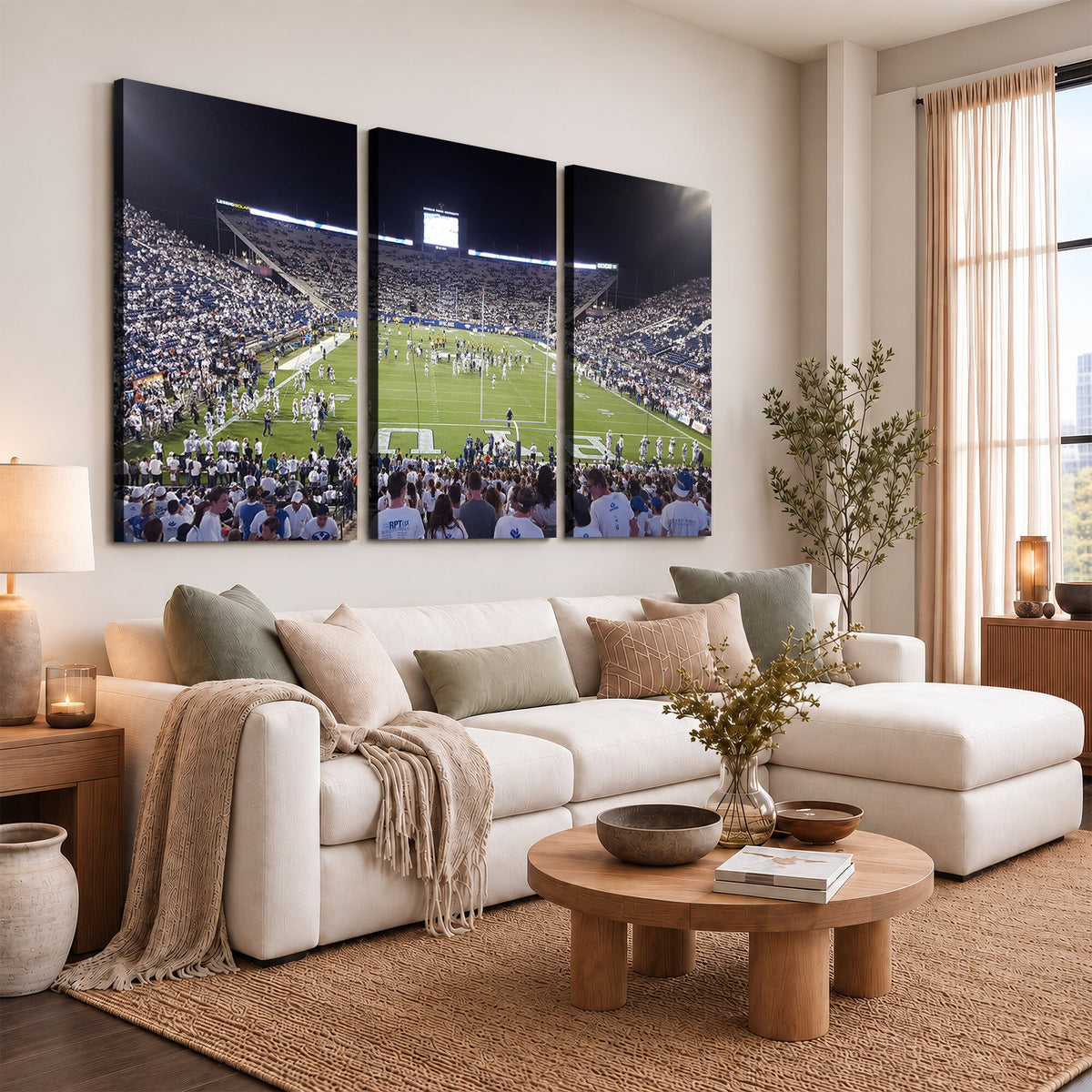 Brigham Young University Cougars Football Print Canvas