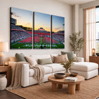NC State Wolfpack Football Team Print Wall Art, Raleigh