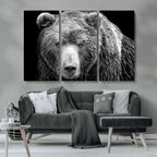 399 Grizzly Bear Canvas Print, Ready to Hang Wall Art