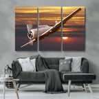 Old War Plane Wall Art Canvas Print