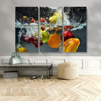 Kitchen Vegetables World Wall Art Canvas Print