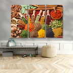 Spices Kitchen Wall Art Canvas Print