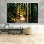 Natural Landscape Wall Art Relaxing Forest Canvas Print