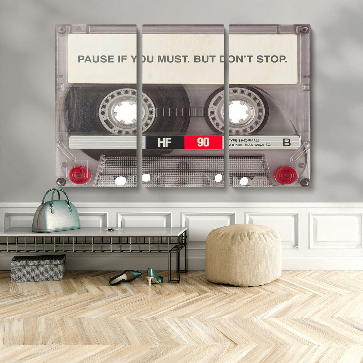 Music Cassette Iconic Wall Art Canvas Print