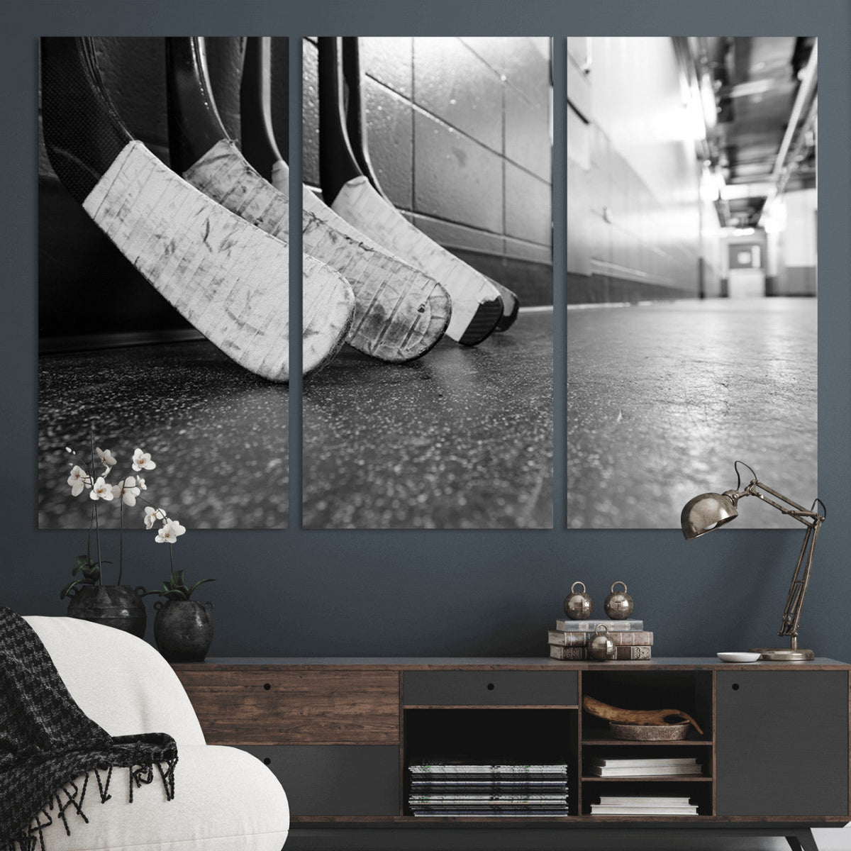 Ice Hockey Wall Art Canvas Print