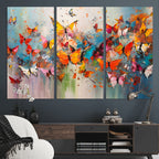 Abstract Butterfly Wall Art Canvas Print