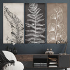 Minimalist Botanical Wall Art Canvas Print, Framed and Ready to Hang