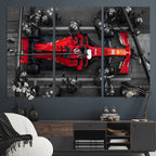 Ferrari Pit Stop Canvas Wall Art | Precision and Speed