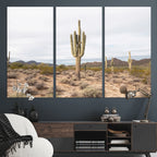 Saguaro Cactus Wall Art | Framed Desert Canvas Artwork