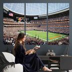 Chicago Bears Soldiers Field Wall Art Canvas Print, Framed and Ready to Hang