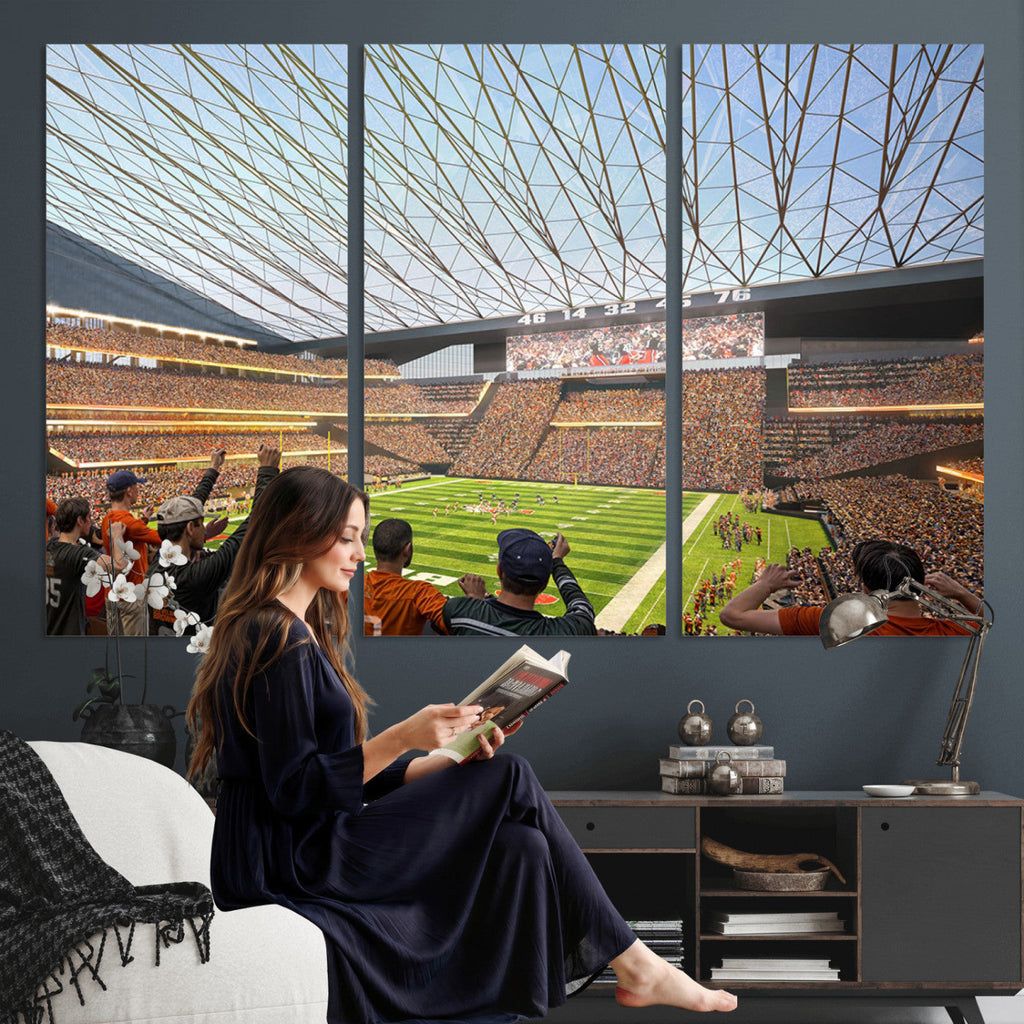 Cleveland Browns Stadium Wall Art Canvas Print