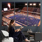 Boise State Broncos Albertsons Stadium Wall Art Canvas Print