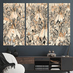 Native American Indian Wall Art Canvas Print