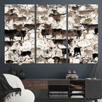 Abstract Texas Longhorn Print, Longhorn Herd Print
