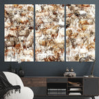 Farmhouse Bighorn Sheep Wall Art Canvas Print