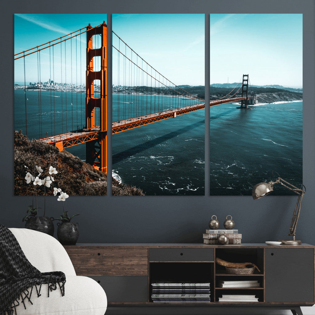 Golden Gate Bridge Wall Art Canvas Print | San Francisco Landmark Photography