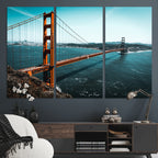 Golden Gate Bridge Wall Art Canvas Print | San Francisco Landmark Photography