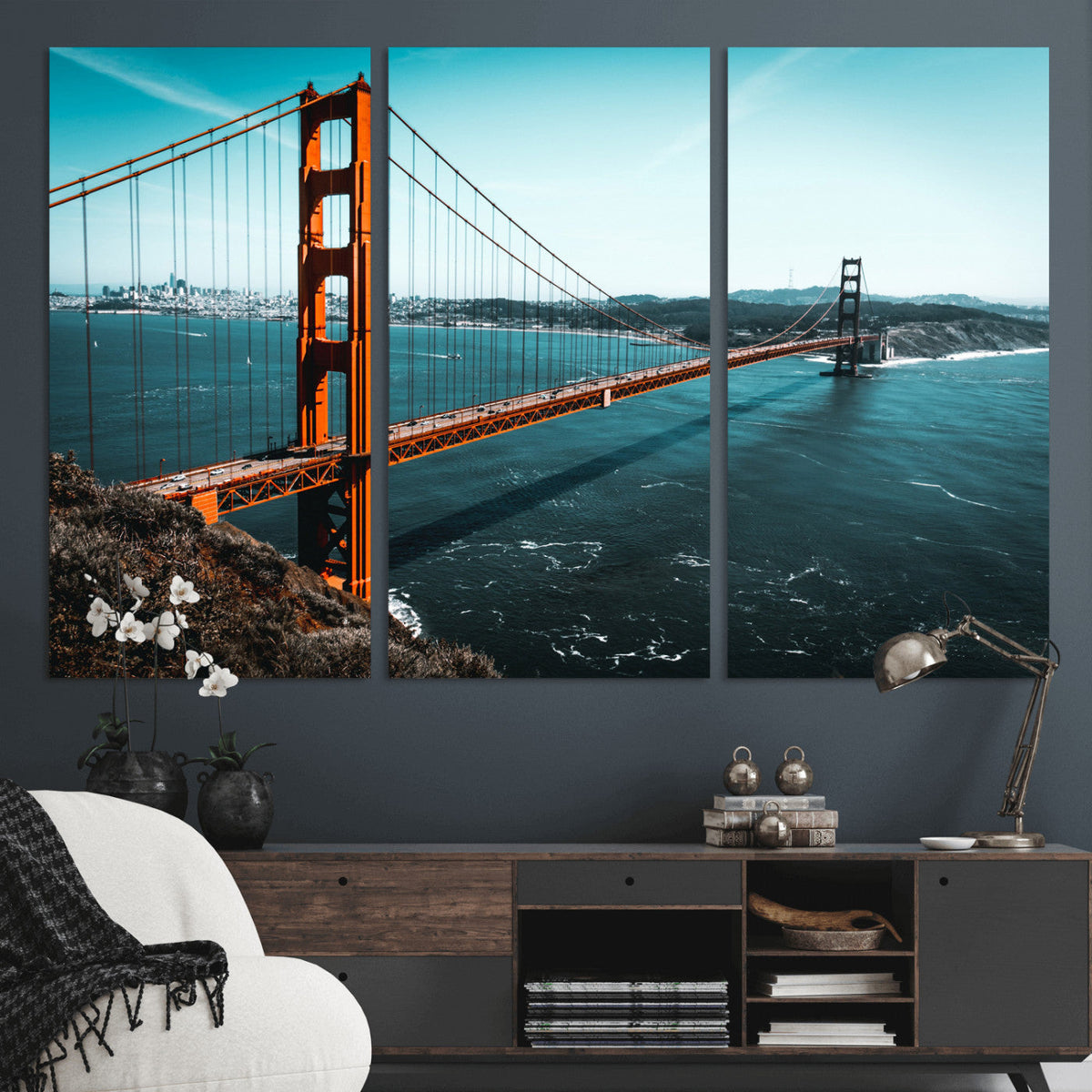 Golden Gate Bridge Wall Art Canvas Print | San Francisco Landmark Photography