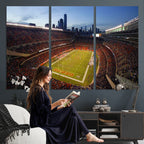 Chicago Bears Soldier Field Canvas Wall Art, NFL Stadium Panorama
