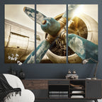Vintage Airplane Canvas Print