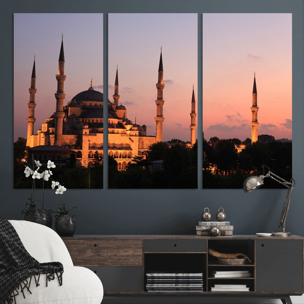 Wall Art Turkey Istanbul Skyline Canvas Print