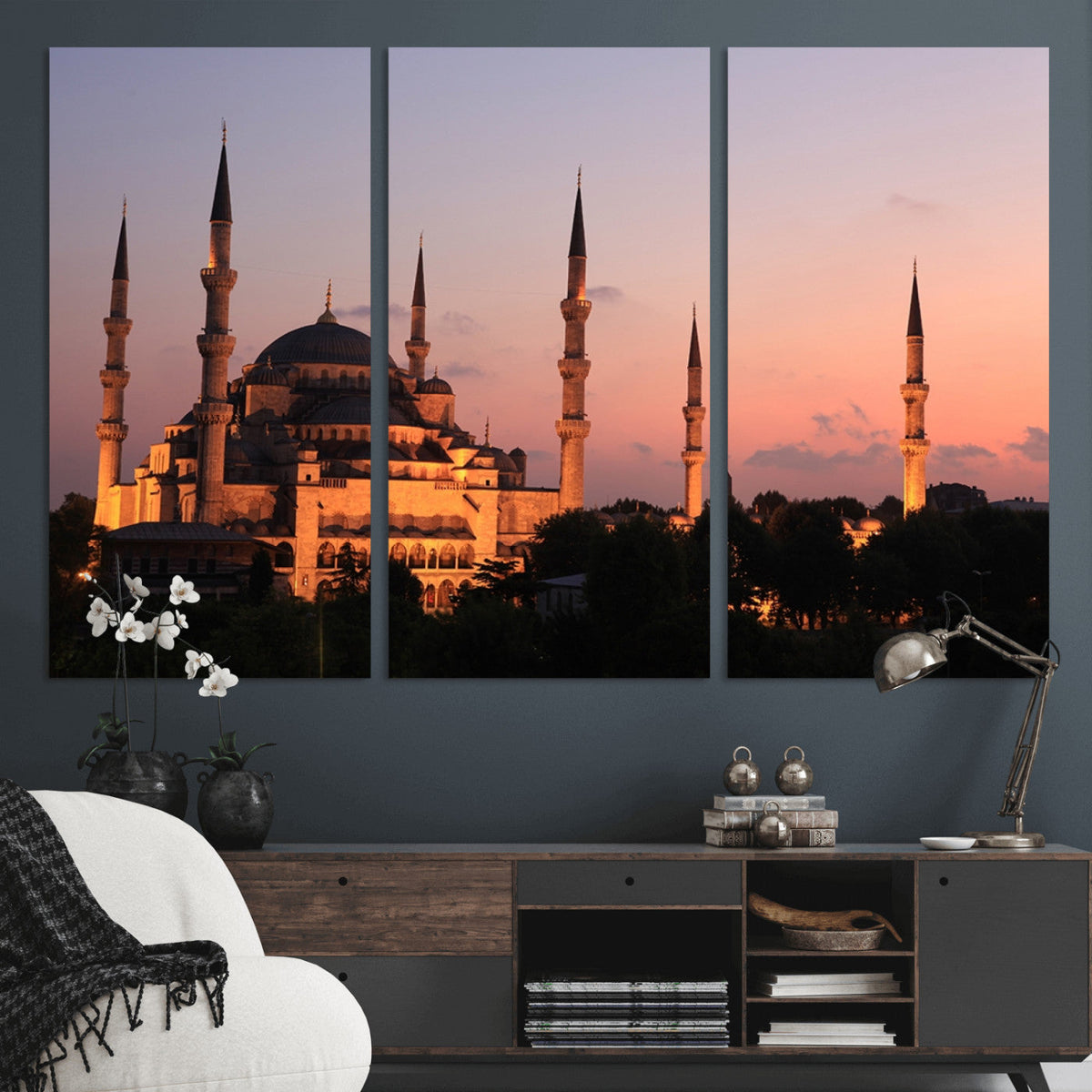 Wall Art Turkey Istanbul Skyline Canvas Print