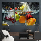 Kitchen Vegetables World Wall Art Canvas Print