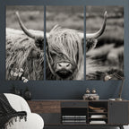 Cow Focus Canvas Wall Art Print