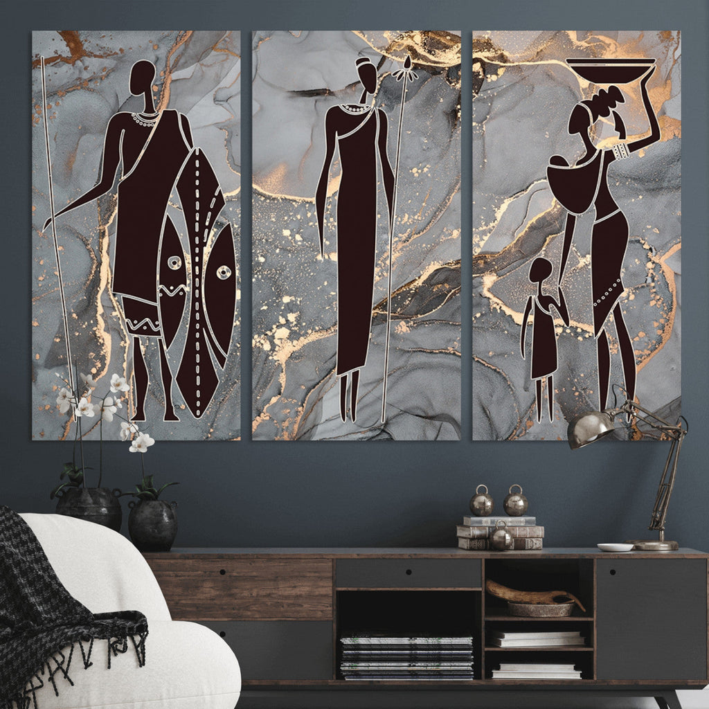 African American Wall Art | Elegant African Women Canvas Print