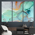 Colorful Marble Fluid Effect Canvas Wall Art Print