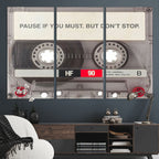 Music Cassette Iconic Wall Art Canvas Print