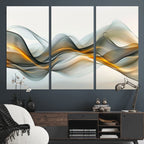 Abstract Wave Canvas Wall Art | Fluid Contemporary Elegance in Motion