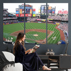 New York Mets Baseball Team Print, Citi Field Baseball Stadium Wall Art