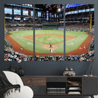 Texas Rangers Baseball Team Print, Arlington Globe Life Field Stadium Wall Art
