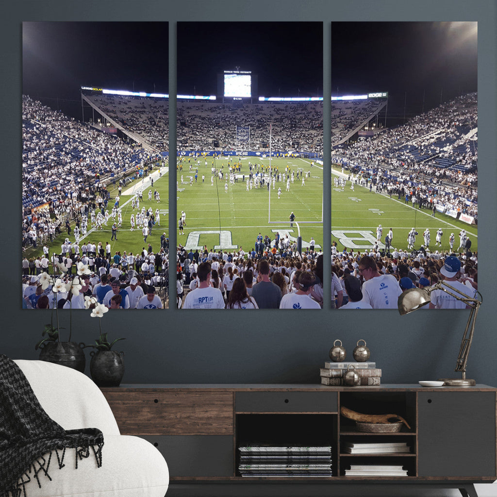 Brigham Young University Cougars Football Print Canvas