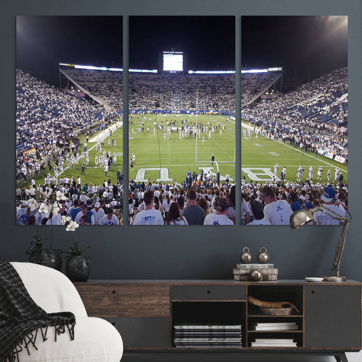 Brigham Young University Cougars Football Print Canvas