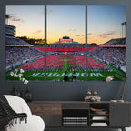NC State Wolfpack Football Team Print Wall Art, Raleigh